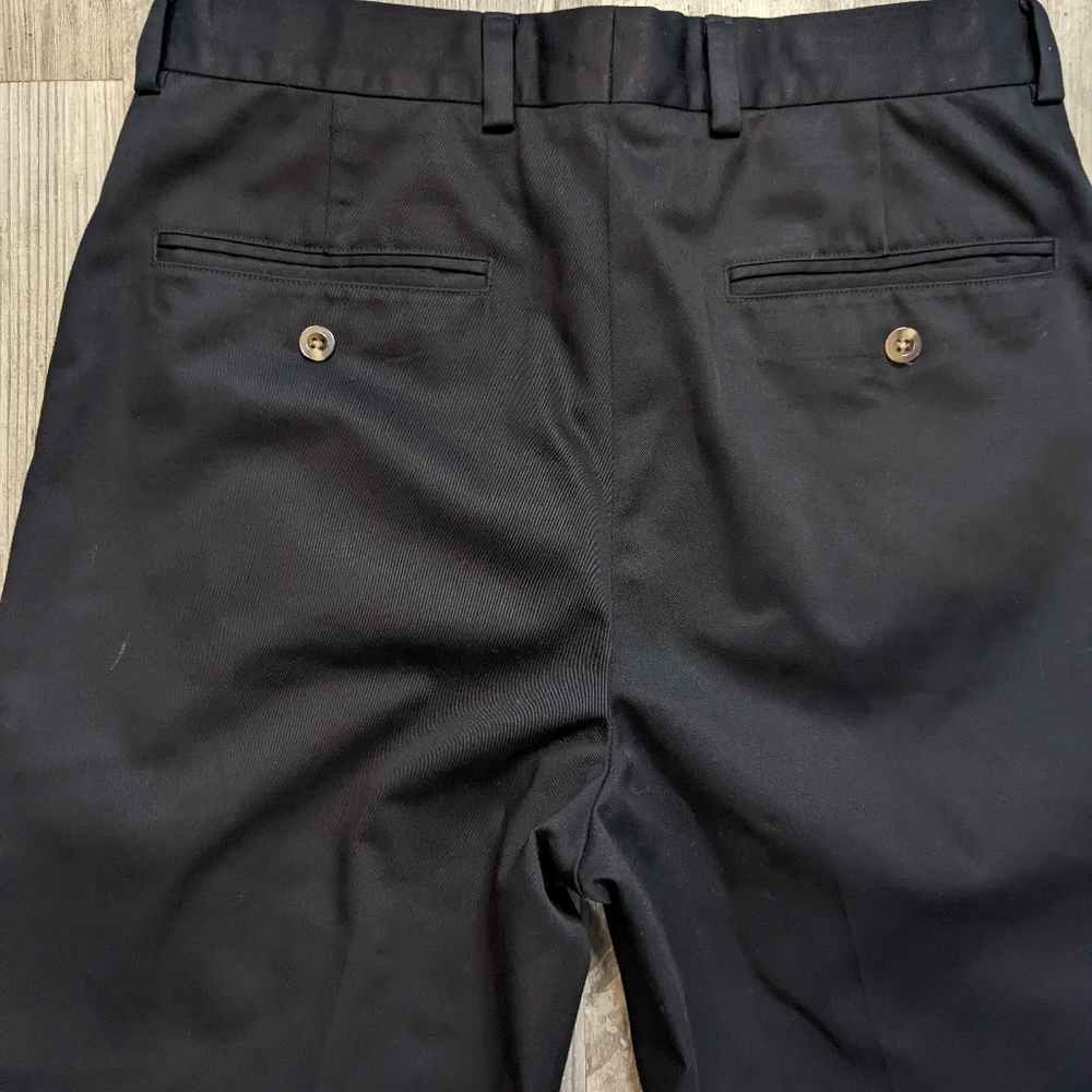 L.L. Bean O APF5 men's black dress slacks size 32 - Picture 6 of 8